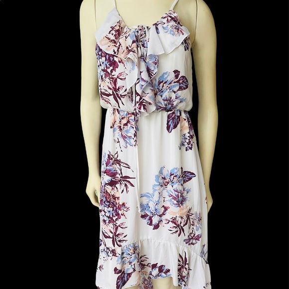 Miami Floral Ruffle High Low Maxi Dress - Picture 9 of 9